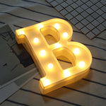ไฟ LED แขวนตั้งพื้นสีขาวอุ่น ใช้แบตเตอรี่ รุ่น A, N, B, O, C, P, D, Q, E, R, F, G, T, U, V, I, W, J, K, X, L, M, Z