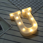 ไฟ LED แขวนตั้งพื้นสีขาวอุ่น ใช้แบตเตอรี่ รุ่น A, N, B, O, C, P, D, Q, E, R, F, G, T, U, V, I, W, J, K, X, L, M, Z