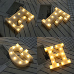 ไฟ LED แขวนตั้งพื้นสีขาวอุ่น ใช้แบตเตอรี่ รุ่น A, N, B, O, C, P, D, Q, E, R, F, G, T, U, V, I, W, J, K, X, L, M, Z