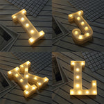 ไฟ LED แขวนตั้งพื้นสีขาวอุ่น ใช้แบตเตอรี่ รุ่น A, N, B, O, C, P, D, Q, E, R, F, G, T, U, V, I, W, J, K, X, L, M, Z