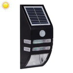 ไฟผนังกลางแจ้ง 80 LM 6000-6500K พร้อมแผงโซลาร์เซลล์ 5V 0.5W, แสงขาว 0.2W