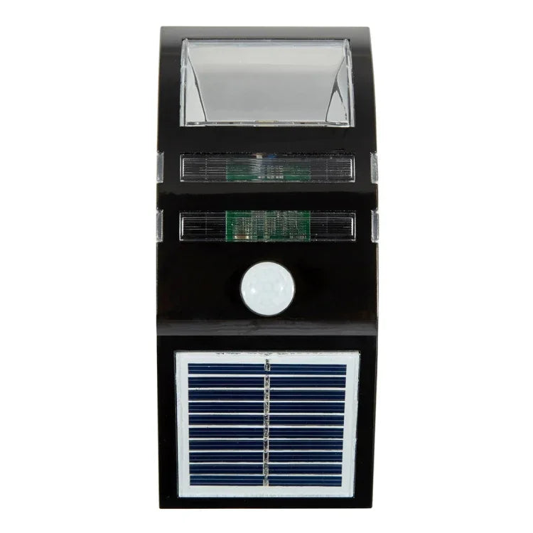 ไฟผนังกลางแจ้ง 80 LM 6000-6500K พร้อมแผงโซลาร์เซลล์ 5V 0.5W, แสงขาว 0.2W