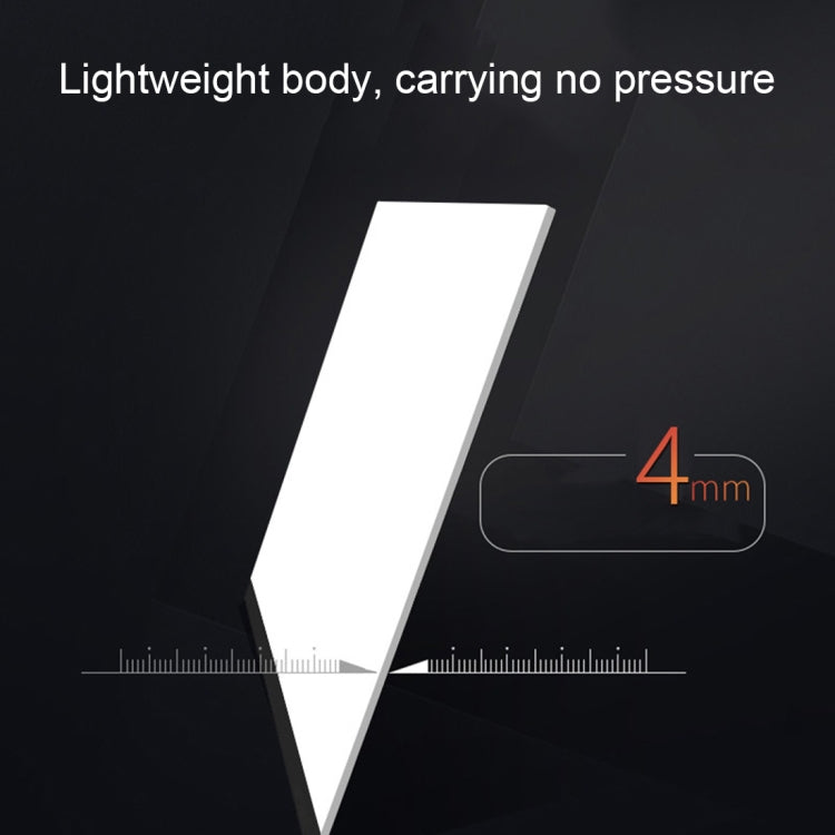 กล่องไฟ LED สำหรับลอกลายงานศิลปะ ขนาด A4 แบบพกพา USB บางพิเศษ สำหรับศิลปิน วาดภาพ ร่างภาพ อนิเมชั่น และดูภาพเอ็กซ์เรย์ ไม่มีการควบคุมความสว่าง ไม่มีที่ชาร์จ