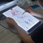 Ultra-thin A4 Size Portable USB LED Artcraft Tracing Light Box Copy Board for Artists Drawing Sketching Animation and X-ray Viewing, No Brightness Control
