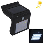ไฟผนังเซนเซอร์ตรวจจับการเคลื่อนไหวพลังงานแสงอาทิตย์ 8 LEDs พร้อมแผงโซลาร์เซลล์, 8 LEDs แสงขาว