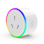 ปลั๊กสมาร์ท WiFi ควบคุมระยะไกลไฟ RGB 10A ใช้งานกับ Alexa & Google Home & IFTTT, AC 100-240V, ปลั๊ก AU, XS-A17