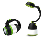 โคมไฟตั้งแคมป์ LED แบบถือมือ L001 5W ชาร์จ USB พร้อมฟังก์ชัน Power Bank (สีเขียว), LED6908, LED6908L, LED6908R