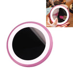 OneFire โคมไฟตั้งโต๊ะรูปโดนัท LED 10 ดวง 1W ชาร์จได้ พร้อมกระจกแต่งหน้า, DC 5V, 1W สีชมพู