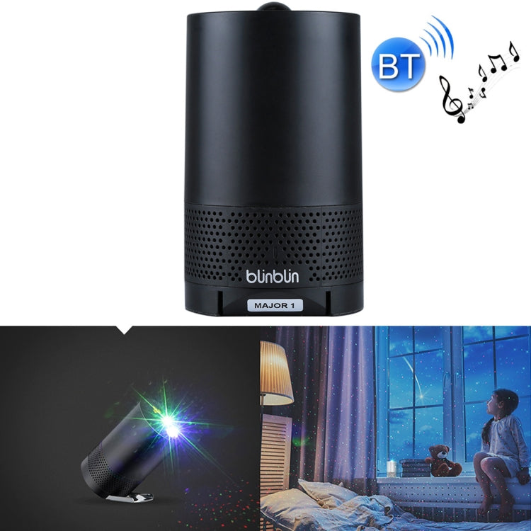 โปรเจคเตอร์เลเซอร์ RGB แบบพกพา Blinblin Major 1 6W พร้อมลำโพงเสียงสเตอริโอ Bluetooth