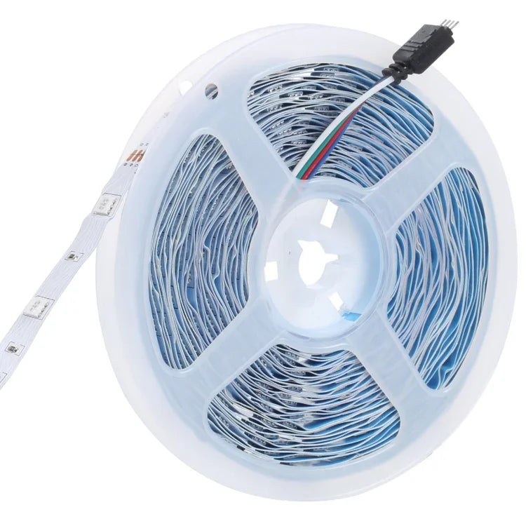 ไฟเส้น LED SMD 5050 300 ดวง ยาว 10 เมตร กันน้ำ IP44 พร้อมรีโมท 24 ปุ่ม, ปลั๊ก EU, 10 เมตร 300 ดวง IP44