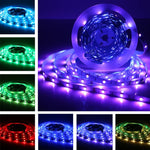 ไฟเส้น LED SMD 5050 300 ดวง ยาว 10 เมตร กันน้ำ IP44 พร้อมรีโมท 24 ปุ่ม, ปลั๊ก EU, 10 เมตร 300 ดวง IP44