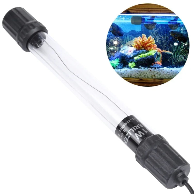 UV-011 โคมไฟฆ่าเชื้อโรค UV 11W สำหรับตู้ปลา, ปลั๊ก EU, 11W