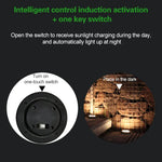 ไฟสวนพลังงานแสงอาทิตย์กันน้ำ IP65 8 หลอด LED 4 ชิ้น โคมไฟฝังดินสำหรับวิลล่า สวน และสนามหญ้า