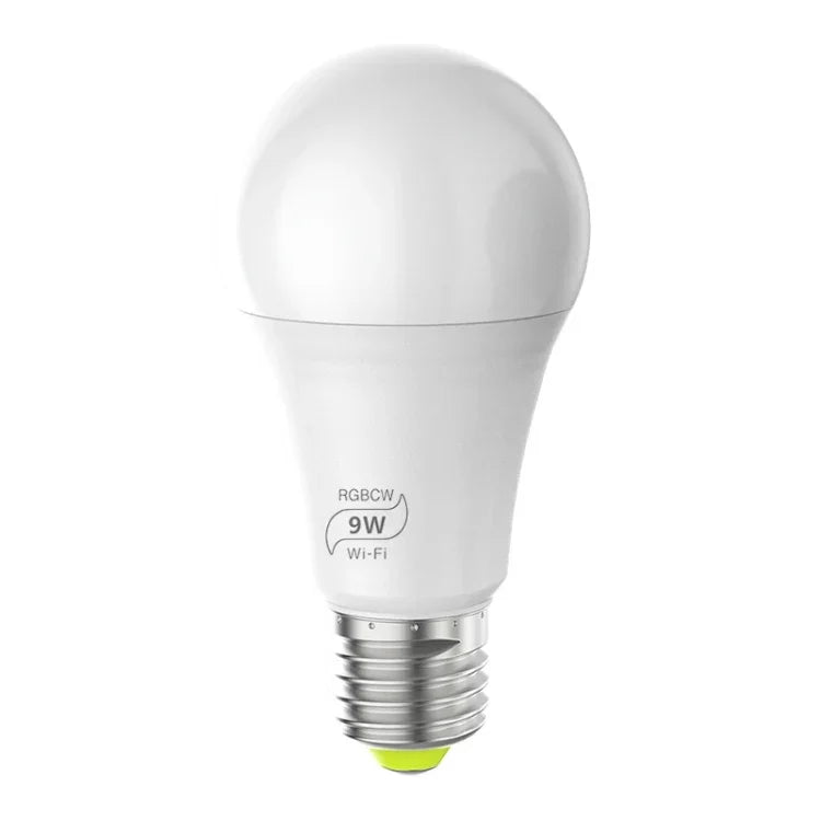 หลอดไฟอัจฉริยะ LED 9W 110V E27 RGBCW WIFI ไร้สายสำหรับระบบอัตโนมัติในบ้านอัจฉริยะ, 110V