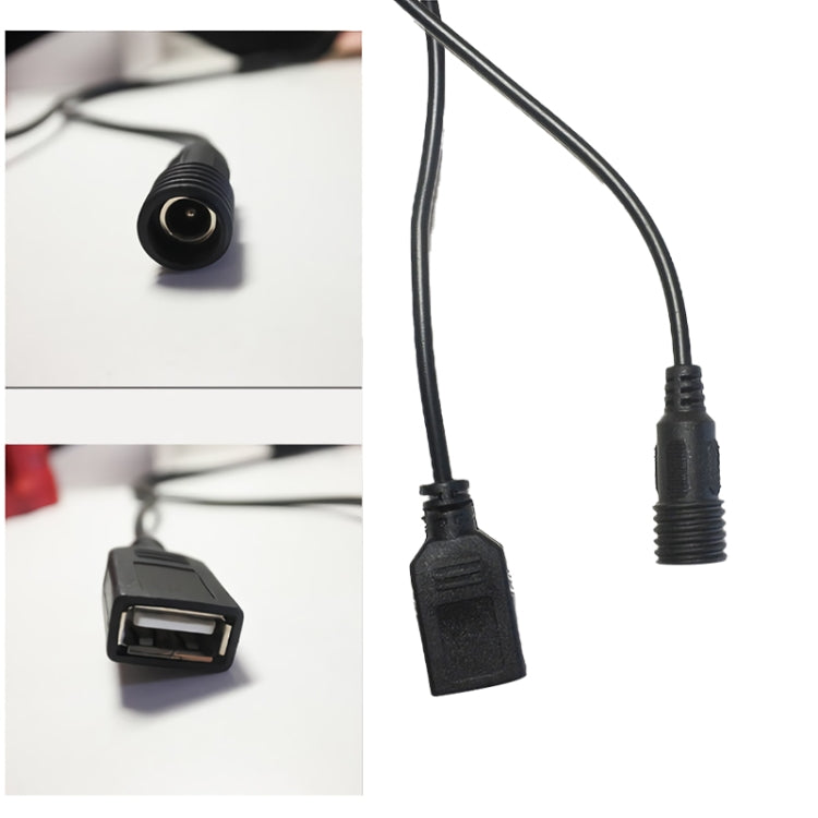กล่องพาวเวอร์แบงค์แบบมัลติฟังก์ชัน 6 ช่อง 18650 พร้อมหัวกลม 8.4v และ USB 5v สองแรงดันไฟฟ้า ไม่รวมแบตเตอรี่, 8.4v