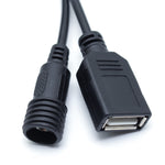 กล่องแบตเตอรี่กันน้ำ IPX7 3 ช่อง 18650/26650 พร้อมหัวกลม 12v และพอร์ต USB 5v แรงดันไฟฟ้าขาออก ไม่รวมแบตเตอรี่, 12v