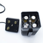 กล่องแบตเตอรี่กันน้ำ IPX7 3 ช่อง 18650/26650 พร้อมหัวกลม 12v และพอร์ต USB 5v แรงดันไฟฟ้าขาออก ไม่รวมแบตเตอรี่, 12v