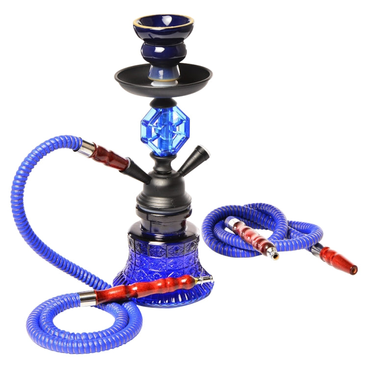 019-MZ729 Double Tube Glass Hookah