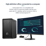 อะแดปเตอร์แปลง VGA เป็น HDMI + VGA 15 พิน พร้อมเสียง 2 in 1