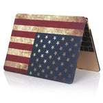 เคสกันน้ำลายธงชาติอเมริกันสำหรับ MacBook Air 13.3 นิ้ว A1932 2018 / A2179 (2020) ลายธงชาติอเมริกัน