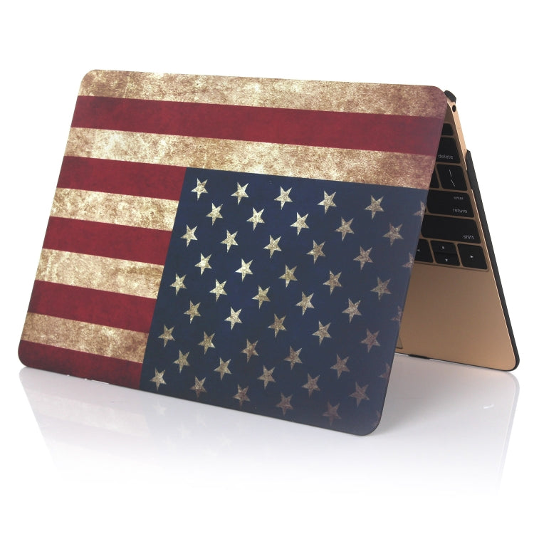 เคสกันน้ำลายธงชาติอเมริกันสำหรับ MacBook Air 13.3 นิ้ว A1932 2018 / A2179 (2020) ลายธงชาติอเมริกัน