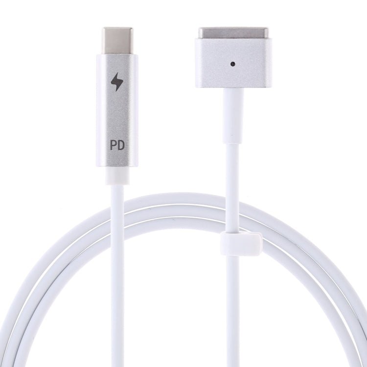 สายชาร์จ 5 พิน MagSafe 2 (ทรงตัวที) เป็น USB-C / Type-C PD กำลังไฟ 45W / 60W / 65W, MagSafe 2 กำลังไฟ 45W / 60W / 65W
