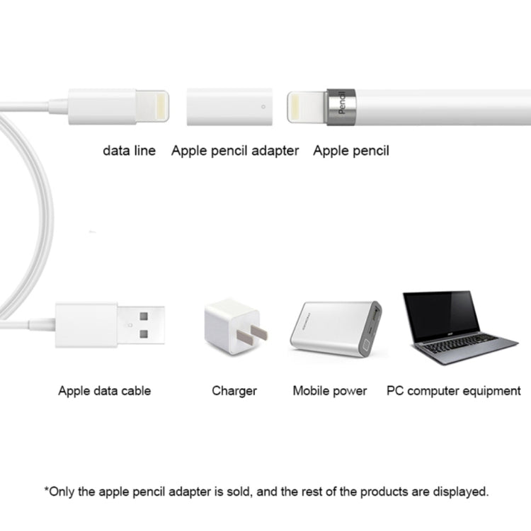 อะแดปเตอร์ชาร์จแบบพกพาสำหรับ Apple Pencil, 8 พิน