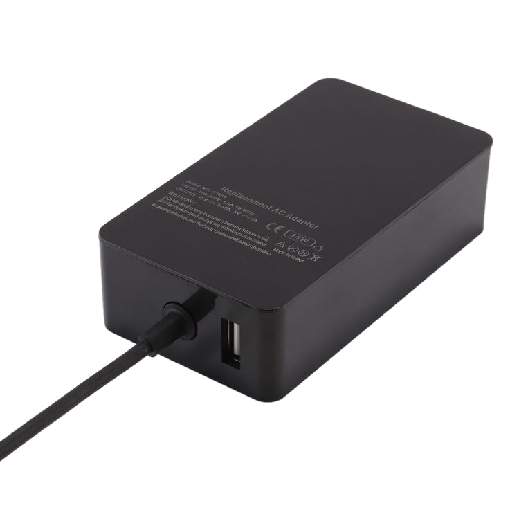 อะแดปเตอร์ชาร์จไฟ AC 15V 2.58A 44W รุ่น A1625 สำหรับ Microsoft Surface Pro 6 / Pro 5 (2017) / Pro 4, ปลั๊ก EU, MBC0294A, MBC0294D