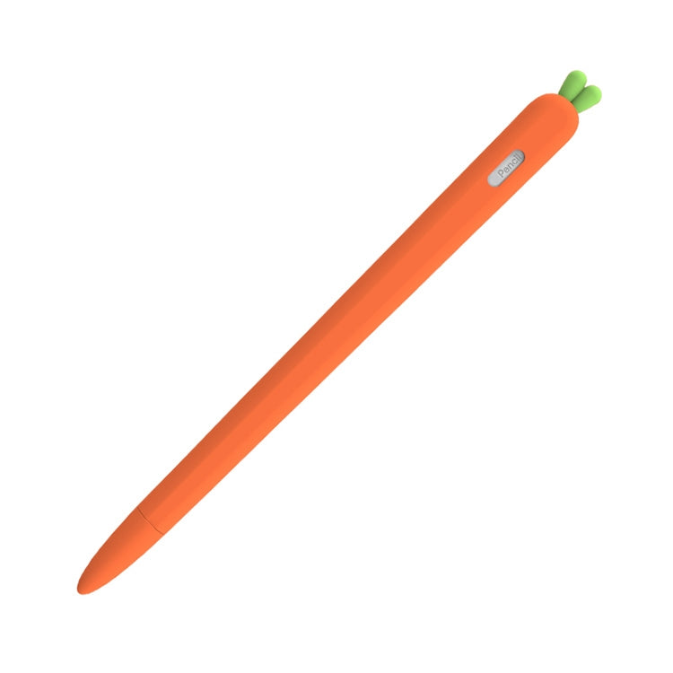 LOVE MEI เคสซิลิโคนป้องกันปากกา Stylus รูปแครอท สำหรับ Apple Pencil 2