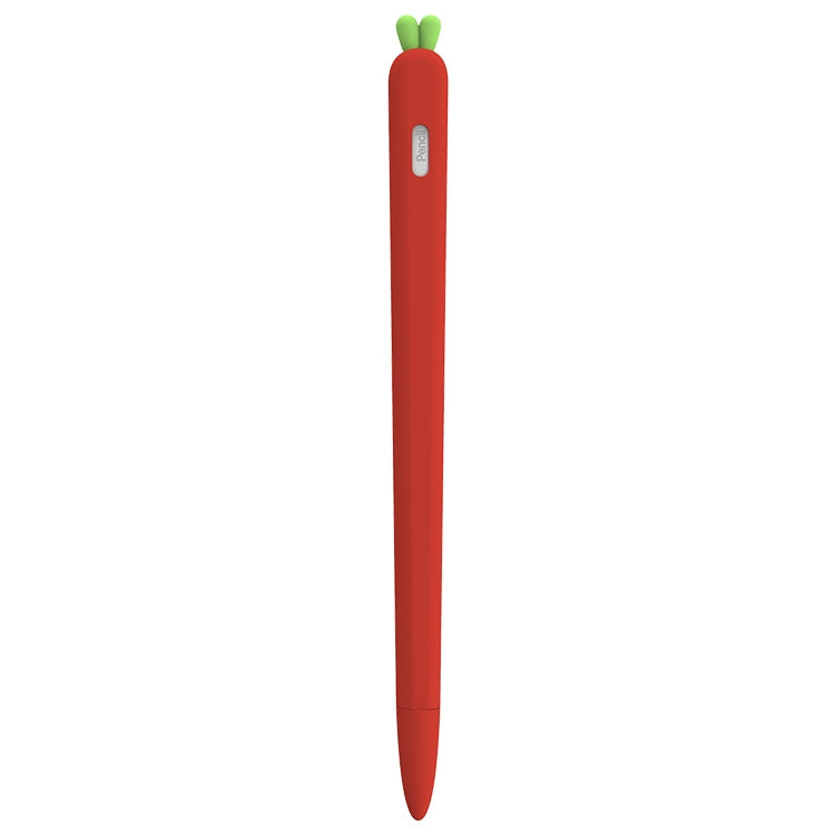 LOVE MEI เคสซิลิโคนป้องกันปากกา Stylus รูปแครอท สำหรับ Apple Pencil 2