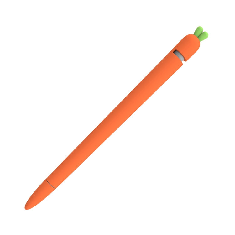 LOVE MEI เคสซิลิโคนป้องกันสำหรับปากกา Stylus รูปแครอท Apple Pencil 1, สำหรับ Apple Pencil 1