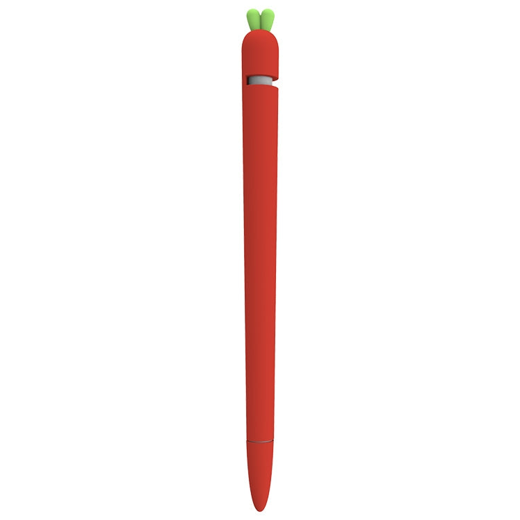 LOVE MEI เคสซิลิโคนป้องกันสำหรับปากกา Stylus รูปแครอท Apple Pencil 1, สำหรับ Apple Pencil 1