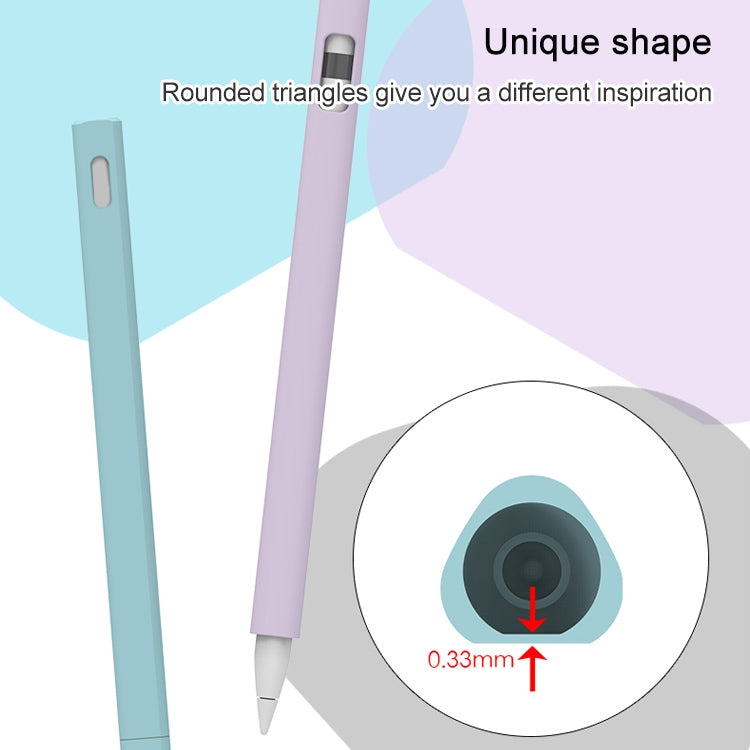 LOVE MEI เคสซิลิโคนป้องกันสำหรับปากกา Stylus รูปสามเหลี่ยม Apple Pencil 2, สำหรับ Apple Pencil 2