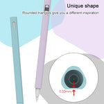 LOVE MEI เคสซิลิโคนป้องกันสำหรับปากกา Stylus รูปสามเหลี่ยม Apple Pencil 1, สำหรับ Apple Pencil 1