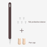 LOVE MEI เคสซิลิโคนป้องกันสำหรับปากกา Stylus ลายเส้น Apple Pencil 2, สำหรับ Apple Pencil 2