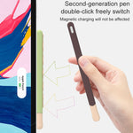 LOVE MEI เคสซิลิโคนป้องกันสำหรับปากกา Stylus ลายเส้น Apple Pencil 2, สำหรับ Apple Pencil 2