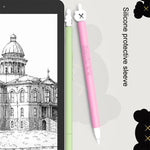LOVE MEI เคสซิลิโคนป้องกันสำหรับปากกา Stylus รูปนิ้วกลาง Apple Pencil 2, สำหรับ Apple Pencil 2