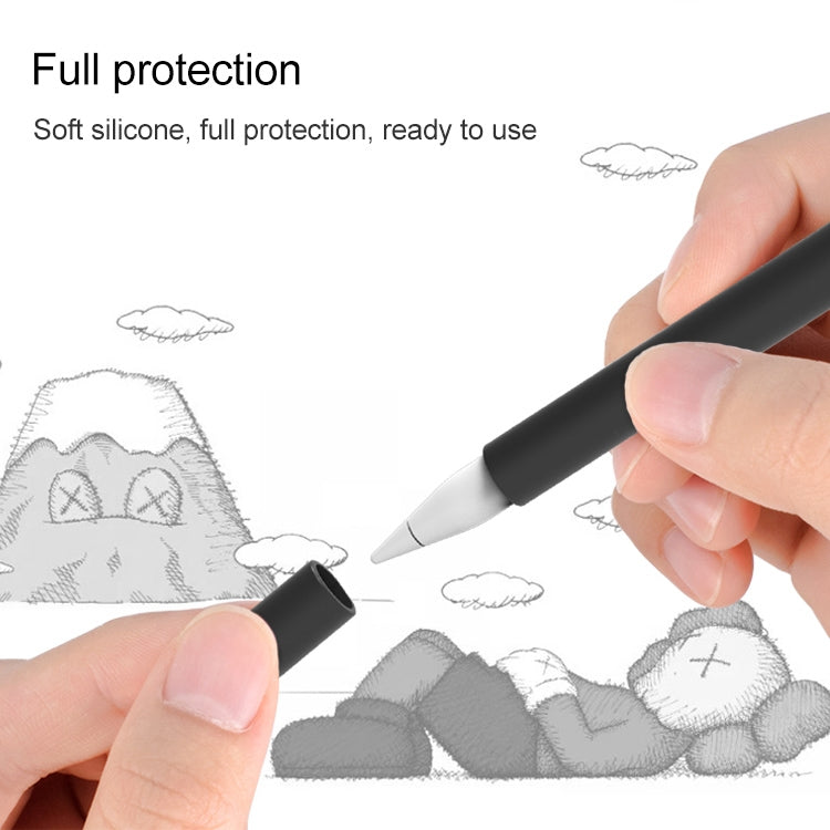 LOVE MEI เคสซิลิโคนป้องกันสำหรับปากกา Stylus รูปนิ้วกลาง Apple Pencil 1, สำหรับ Apple Pencil 1