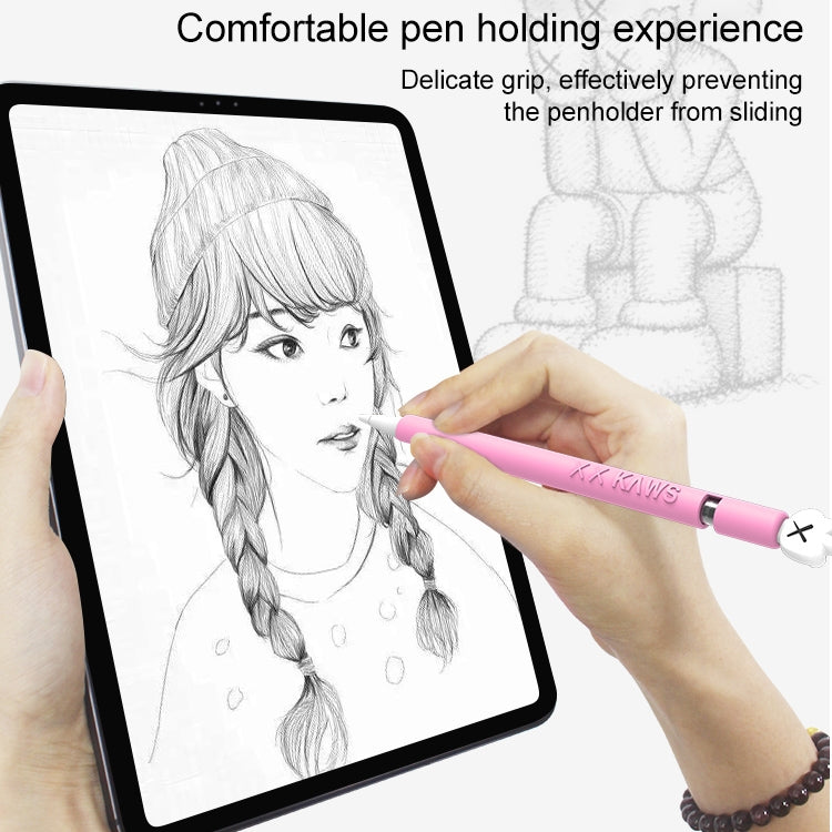 LOVE MEI เคสซิลิโคนป้องกันสำหรับปากกา Stylus รูปนิ้วกลาง Apple Pencil 1, สำหรับ Apple Pencil 1