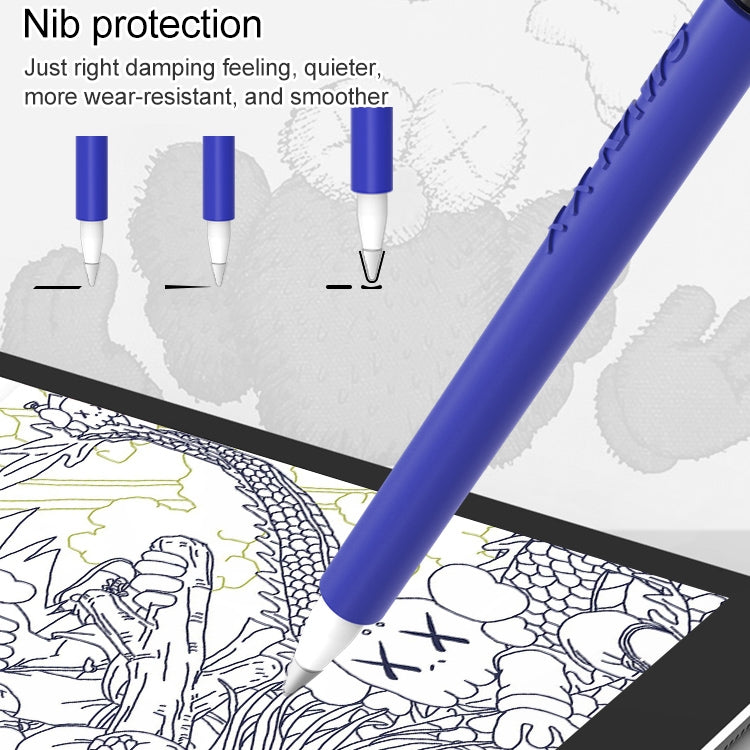 LOVE MEI เคสซิลิโคนป้องกันสำหรับปากกา Stylus รูปนิ้วกลาง Apple Pencil 1, สำหรับ Apple Pencil 1