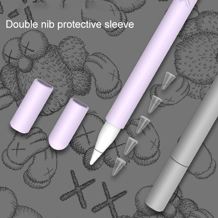 LOVE MEI เคสซิลิโคนป้องกันสำหรับปากกา Stylus รูปนิ้วกลาง Apple Pencil 1, สำหรับ Apple Pencil 1