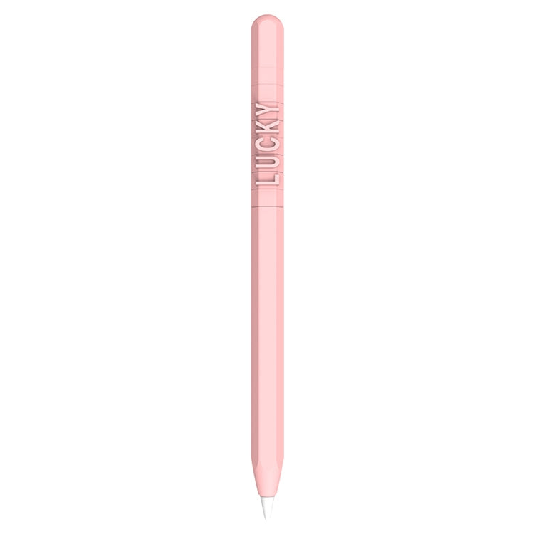 LOVE MEI เคสซิลิโคนป้องกันสำหรับปากกา Stylus ลายตัวเลขและตัวอักษร Apple Pencil 2, สำหรับ Apple Pencil 2