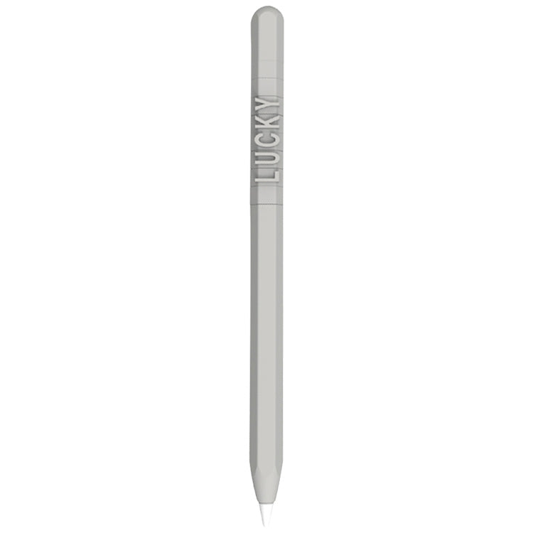 LOVE MEI เคสซิลิโคนป้องกันสำหรับปากกา Stylus ลายตัวเลขและตัวอักษร Apple Pencil 2, สำหรับ Apple Pencil 2