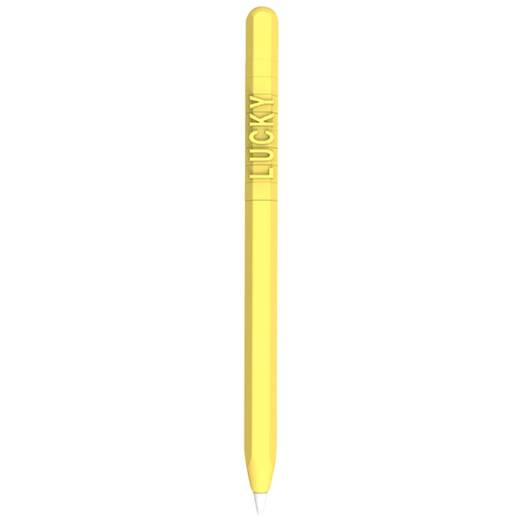 LOVE MEI เคสซิลิโคนป้องกันสำหรับปากกา Stylus ลายตัวเลขและตัวอักษร Apple Pencil 2, สำหรับ Apple Pencil 2