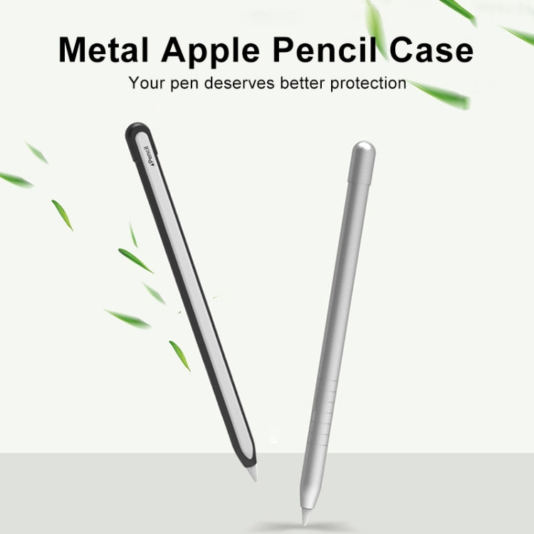 เคสป้องกันปากกาสไตลัสแบบไม่ลื่นผิวด้านโลหะสำหรับ Apple Pencil 2, สำหรับ Apple Pencil 2