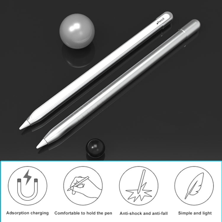 เคสป้องกันปากกาสไตลัสแบบไม่ลื่นผิวด้านโลหะสำหรับ Apple Pencil 2, สำหรับ Apple Pencil 2