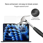 ฟิล์มกระจกนิรภัยแข็ง 9H หนา 0.26 มม. ป้องกันการระเบิด สำหรับ MacBook Air 15.3 นิ้ว A2941 2023 / MacBook Air 15 M3 2024 A3114 (1 ชิ้น)