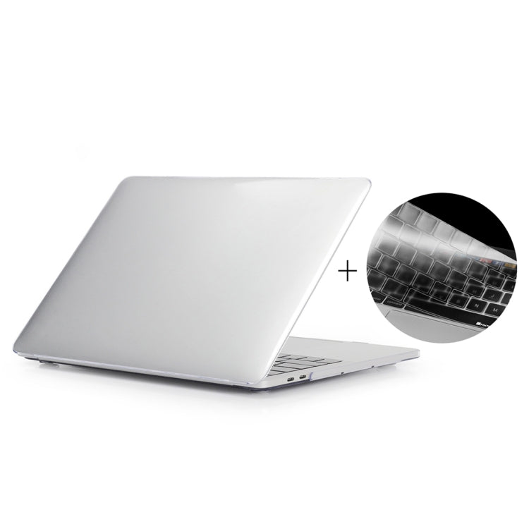 ENKAY เคสแข็งใส 2 in 1 พร้อมแผ่นป้องกันคีย์บอร์ด TPU แบบบางพิเศษ รุ่น US สำหรับ MacBook Pro 13.3 นิ้ว ปี 2016 พร้อม Touch Bar (A1706), รุ่น US