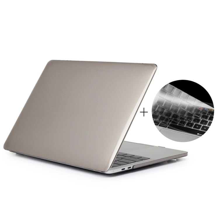 ENKAY เคสแข็งใส 2 in 1 พร้อมแผ่นป้องกันคีย์บอร์ด TPU แบบบางพิเศษ รุ่น US สำหรับ MacBook Pro 15.4 นิ้ว ปี 2016 พร้อม Touch Bar (A1707), รุ่น US