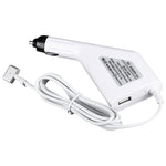 ที่ชาร์จในรถยนต์ MagSafe 2 แบบ 5 ขา T Style 60W 16.5V 3.65A พร้อมพอร์ต USB 1 ช่อง สำหรับ Apple MacBook รุ่น A1465 / A1502 / A1435 / MD212 / MD2123 / MD662, ความยาว 1.7 เมตร